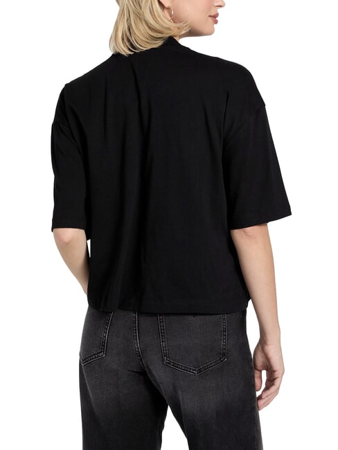 BELT WRAPPED Kurzarm-T-Shirt in Oversize-Passform jetbla - T-Shirts und Tops f&uuml;r Damen