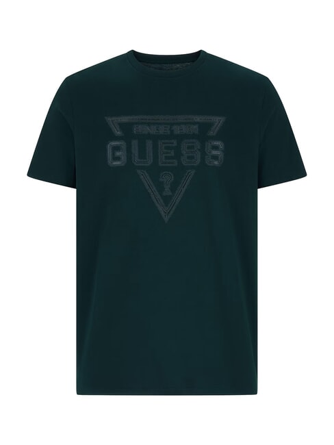 PAINTED TRIANGLE Kurzarm-T-Shirt in regul&auml;rer Passform dunkle Jade - Herren-T-Shirts