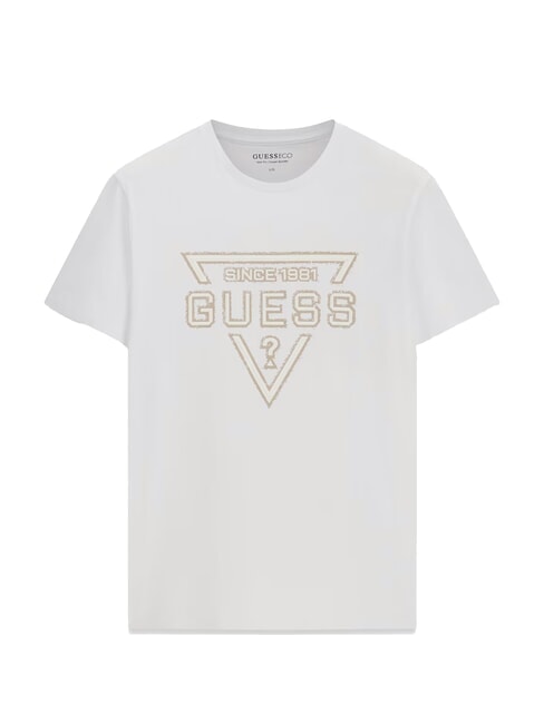 PAINTED TRIANGLE Kurzarm-T-Shirt in regul&auml;rer Passform purwei&szlig; - Herren-T-Shirts