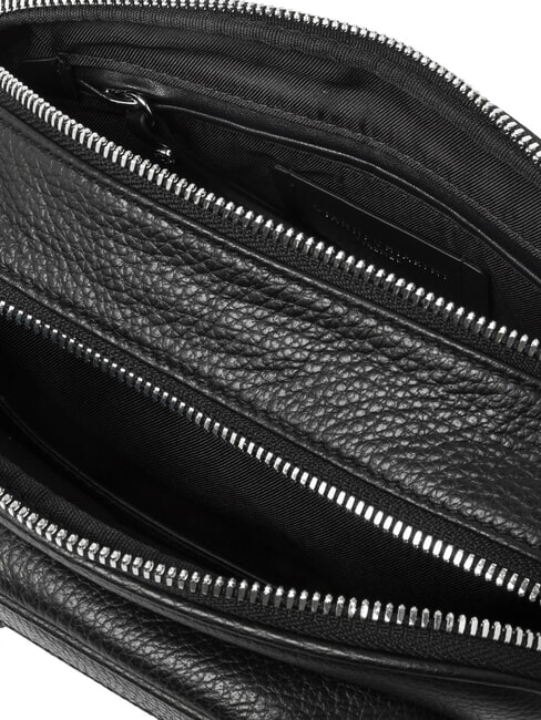 CARRE Schultertasche aus Leder mit Schulterriemen Schwarz - Damentaschen