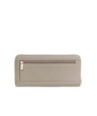 GUESS LAUREL 2 Gro&szlig;e Geldb&ouml;rse mit Rundum-Rei&szlig;verschluss und Handgelenksschlaufe dunkles Taupe - Brieftaschen Damen - 4