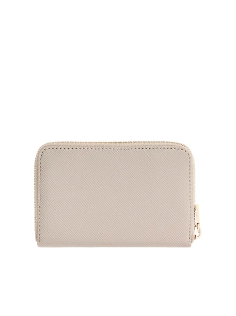 LAUREL 2 Mittelgro&szlig;e Geldb&ouml;rse mit Saffiano-Muster Taupe - Brieftaschen Damen