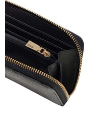GUESS LAUREL 2 Mittelgro&szlig;e Geldb&ouml;rse mit Rei&szlig;verschluss und 4G-Logoaufdruck Kohle - Brieftaschen Damen - 2