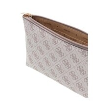GUESS LAUREL 2 Clutch mit Manschette Logo in dunklem Taupe - Damentaschen - 3