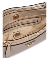 GUESS NOELLE 2 Schultertasche mit Schultergurt Taupe - Damentaschen - 5