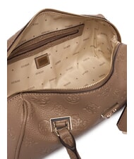 GUESS CRESIDIA 2 Schultertasche mit Schultergurt Logo in dunklem Taupe - Damentaschen - 5