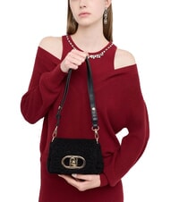 LIUJO LAPUFFY Mikro-Schultertasche mit Schultergurt SCHWARZ - Damentaschen - 4