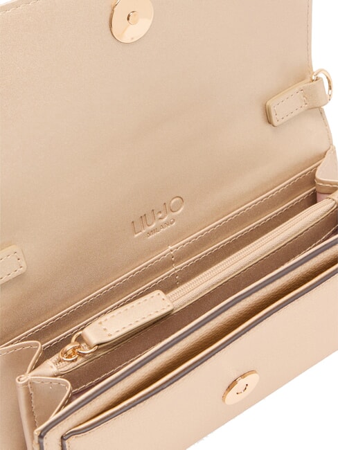 EVRIM Geldb&ouml;rse / Umh&auml;ngetasche Hell Gold - Brieftaschen Damen