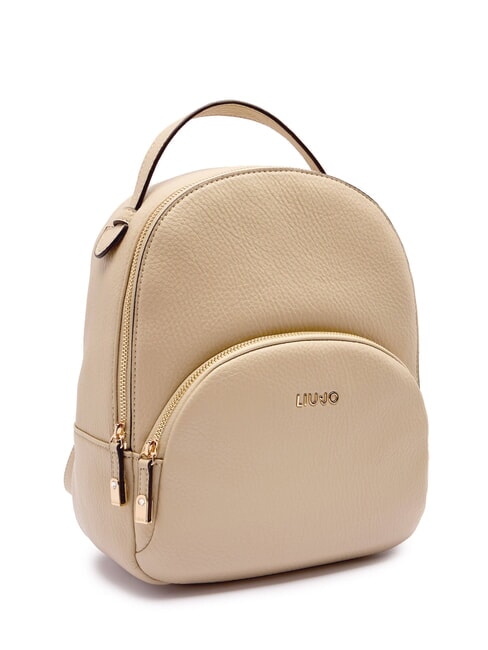 MANHATTAN Mittelgro&szlig;er runder Rucksack mit Tasche Sand - Damentaschen