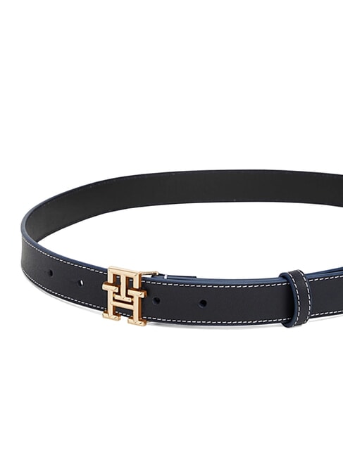 TH LOGO Damenlederg&uuml;rtel Weltraumblau - G&uuml;rtel