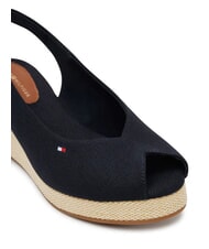 TOMMY HILFIGER TH Espadrilles mit offener Zehenpartie und Fersenriemen Weltraumblau - Damenschuhe - 3