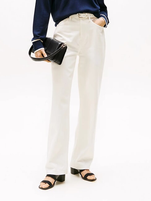 TH Leder-Pantolette mit breitem Absatz Schwarz - Damenschuhe