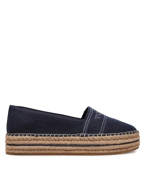 TH Espadrilles mit Plateau aus Canvas Weltraumblau - Damenschuhe