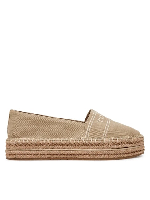 TH Espadrilles mit Plateau aus Canvas Meerrettich - Damenschuhe