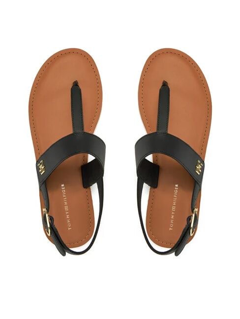 TH Leder-Flip-Flops Schwarz - Damenschuhe