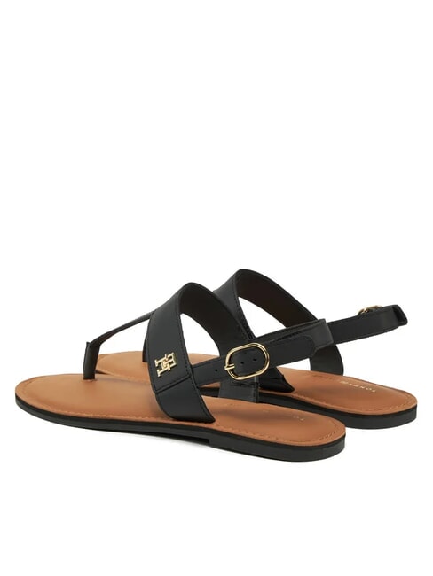 TH Leder-Flip-Flops Schwarz - Damenschuhe