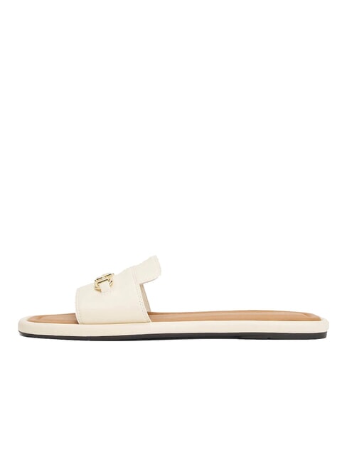 TH Lederpantoffeln mit Logo Musselin - Damenschuhe