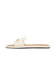 TOMMY HILFIGER TH Lederpantoffeln mit Logo - Damenschuhe
