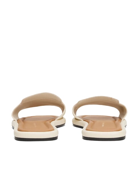 TH Lederpantoffeln mit Logo Musselin - Damenschuhe