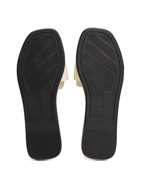 TH Lederpantoffeln mit Logo Musselin - Damenschuhe