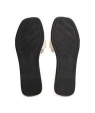 TOMMY HILFIGER TH Lederpantoffeln mit Logo Musselin - Damenschuhe - 6