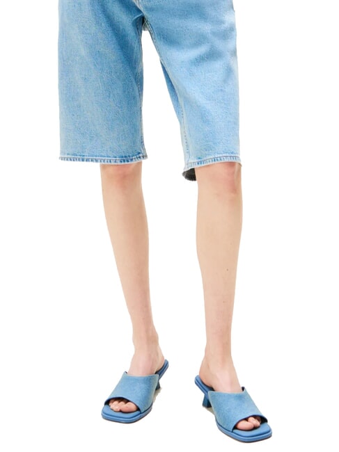 NOHO Hausschuhe mit niedrigem Absatz Denim - Damenschuhe