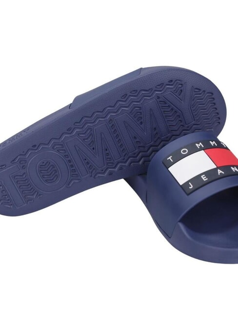 FLAG POOL Damenpantoffeln Samtblau - Damenschuhe