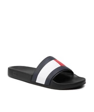 TOMMY HILFIGER TH FLAG POOL Herrenpantoffeln Schwarz - Herrenschuhe - 8