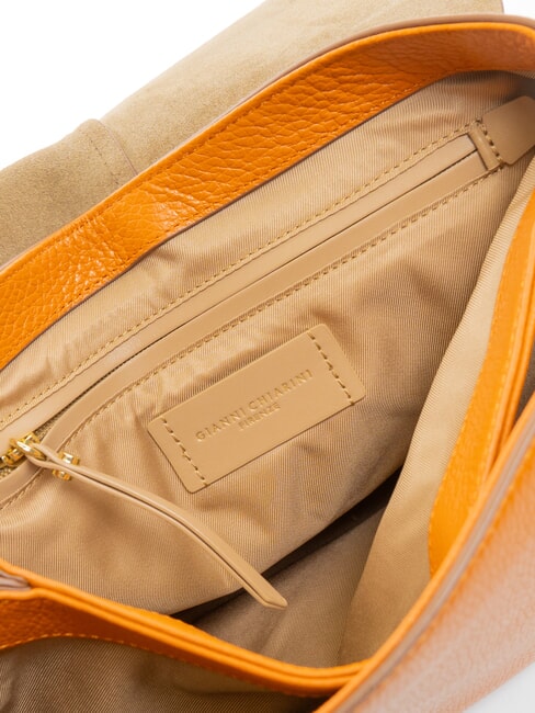 HELENA ROUND Kleine Umh&auml;ngetasche aus Leder w&uuml;rzen - Damentaschen