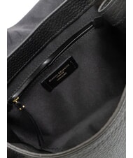 GIANNI CHIARINI CECILE Schultertasche aus geh&auml;mmertem Leder Schwarz - Damentaschen - 4