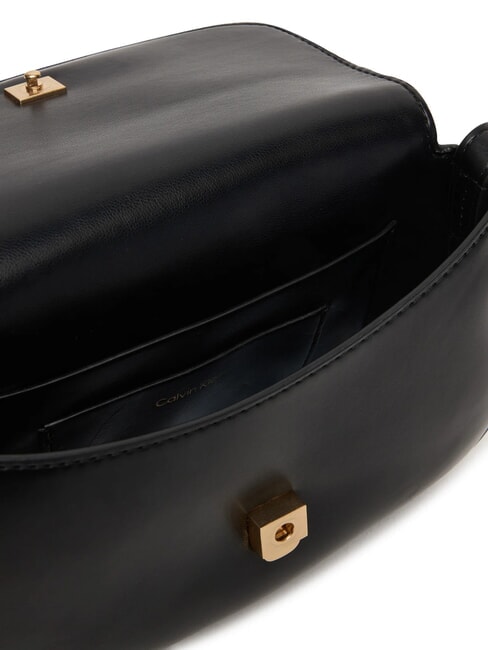 HARDWARE MONOGRAM Mini-Schultertasche auf Schwarz - Damentaschen