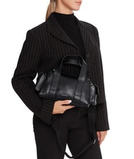 CALVIN KLEIN SIGNATURE LOGO STRAP Handtasche mit Schulterriemen schwarz / altsilber - Damentaschen - 5