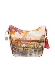 YNOT YESBAG Hobo-Schultertasche mit Fach rome raining - Damentaschen - 4