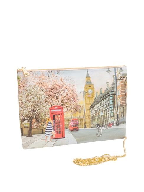 YESBAG SPECIAL Umh&auml;ngetasche aus Metall mit Umschlag Englische Rose - Damentaschen