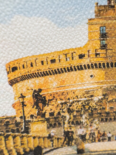 YESBAG Kleine Clutch mit Schulterriemen R&Ouml;MISCHE FERIEN - Damentaschen