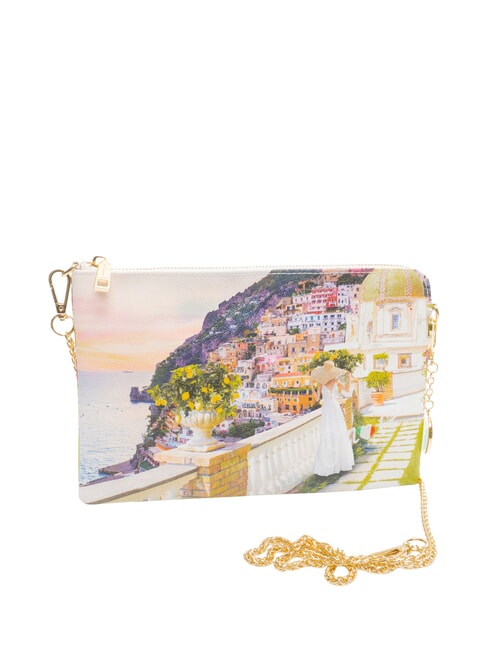 YESBAG Clutch mit Schulterriemen aus Metall romantische K&uuml;ste - Damentaschen