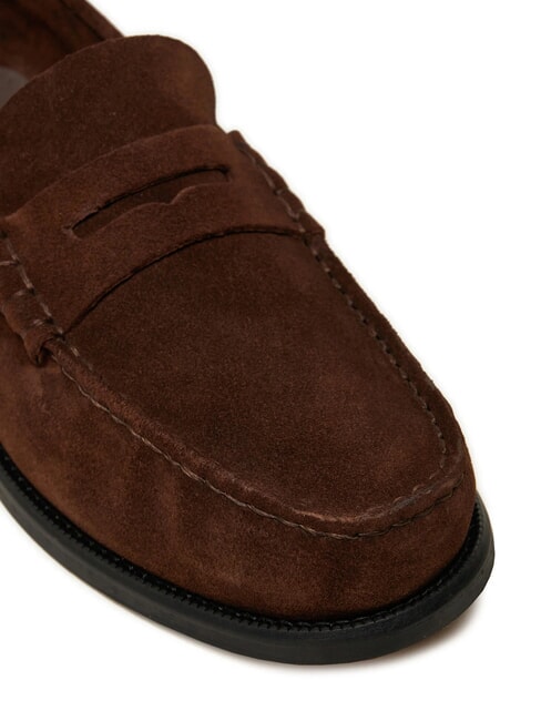 CLASSIC HILFIGER Wildleder-Loafer braun - Herrenschuhe