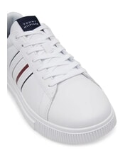 TOMMY HILFIGER MODERN CUPSOLE STRIPES Ledersneakers Wei&szlig; - Herrenschuhe - 3