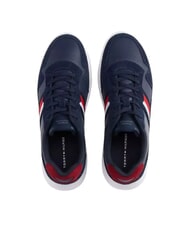 TOMMY HILFIGER LIGHT CUPSOLE MIX Ledersneakers dunkle Nachtmarine - Herrenschuhe - 3