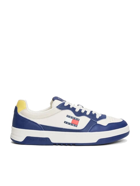 TOMMY JEANS Cupsole Ledersneaker Samtblau - Herrenschuhe