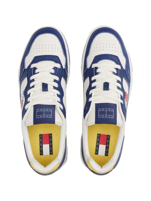 TOMMY JEANS Cupsole Ledersneaker Samtblau - Herrenschuhe