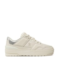 TOMMY HILFIGER TH Damen-Sneaker aus klobigem Leder Elfenbeinbl&uuml;tenblatt - Damenschuhe - 2