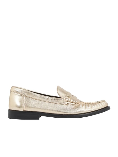 TH METALLIC Slipper aus Metallic-Leder Gold - Damenschuhe
