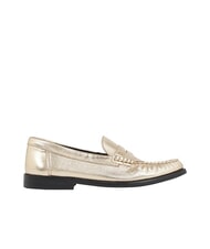 TOMMY HILFIGER TH METALLIC Slipper aus Metallic-Leder - Damenschuhe