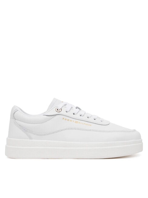 MODERN COURT Plateau-Sneaker aus Leder Wei&szlig; - Damenschuhe