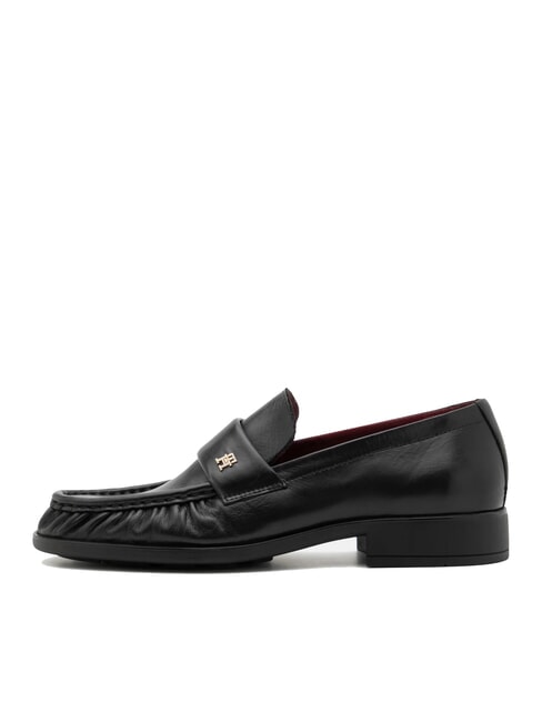 TH Damen-Ledermokassin Schwarz - Damenschuhe