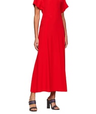 TOMMY HILFIGER SLIDE Hohe Sandalen mit Logoband Weltraumblau - Damenschuhe - 7