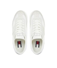 TOMMY HILFIGER TJW RETRO RUNNER Sneaker aus Leder und Stoff ecru - Damenschuhe - 4