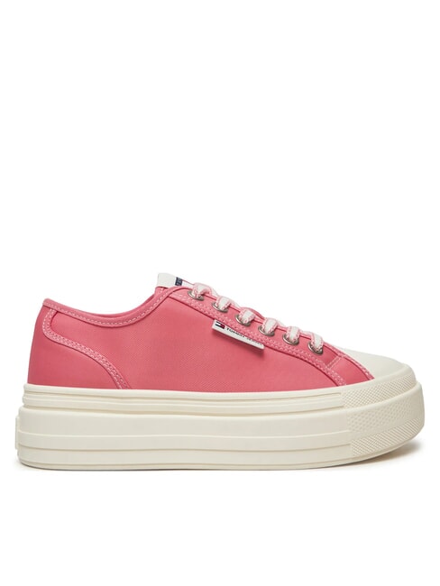 TJW FOXING Plateau-Sneaker aus Stoff Preppy-Rosa - Damenschuhe