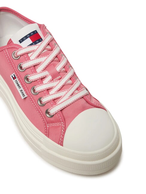 TJW FOXING Plateau-Sneaker aus Stoff Preppy-Rosa - Damenschuhe